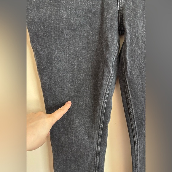 Abercrombie & Fitch Jeans 90s Slim Straight Leg Ultra High Rise Dark GraySize 26 - Picture 8 of 12